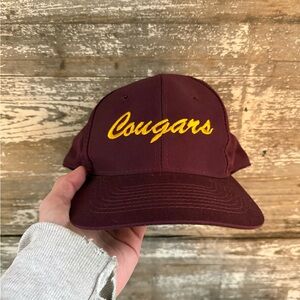 American Vintage burgundy Cougars baseball cap.